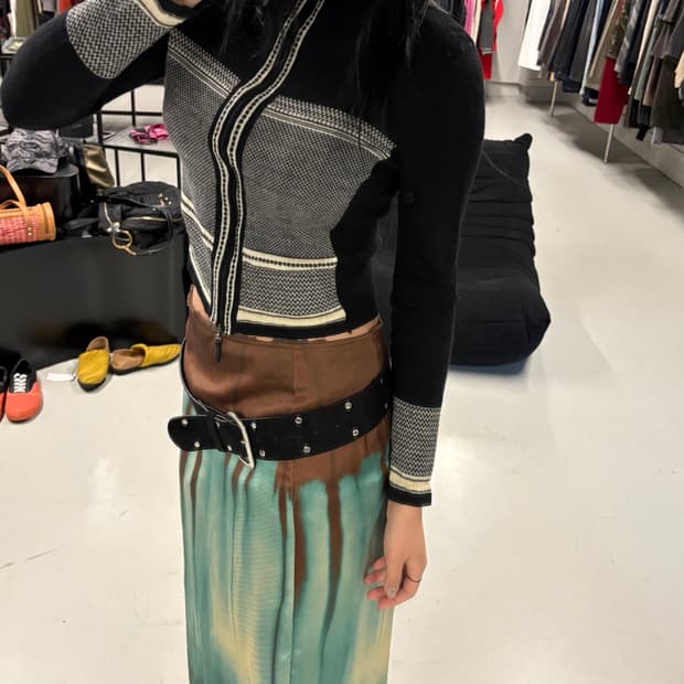 essential HIROKO BIS zip up cardigan 