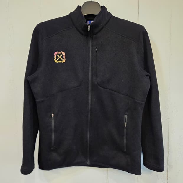 105(XL)/실측100(L)JDX 블랙 니트 집업 자켓