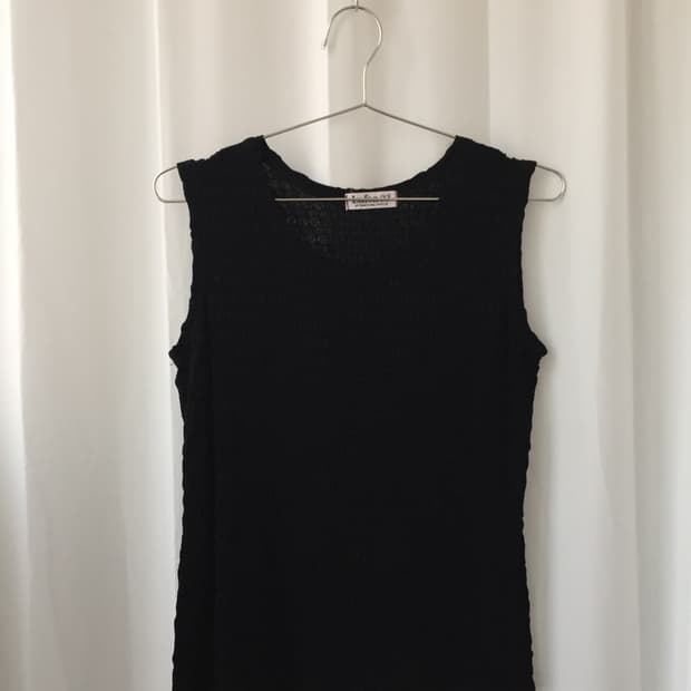 [vintage] Dot sleeveless