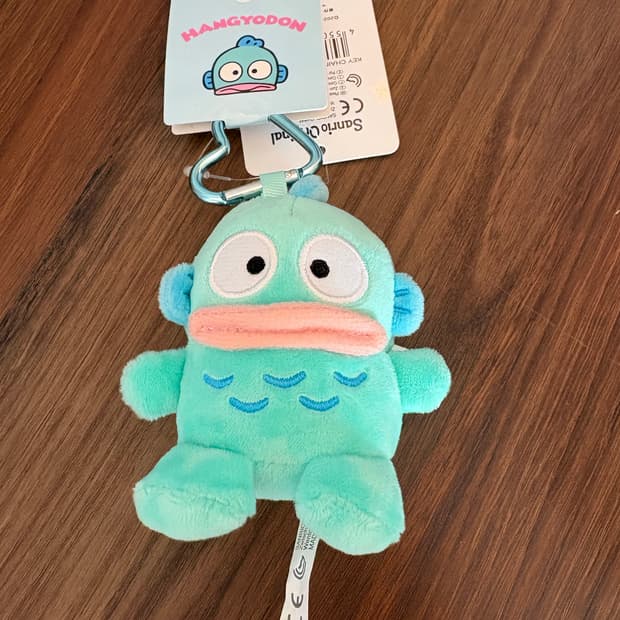 산리오 하트 카라비너 인형키링 한교동