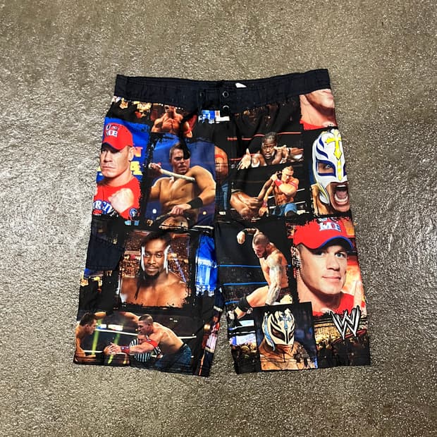 WWE 레슬링 프린팅 스윔 팬츠 (~34“)