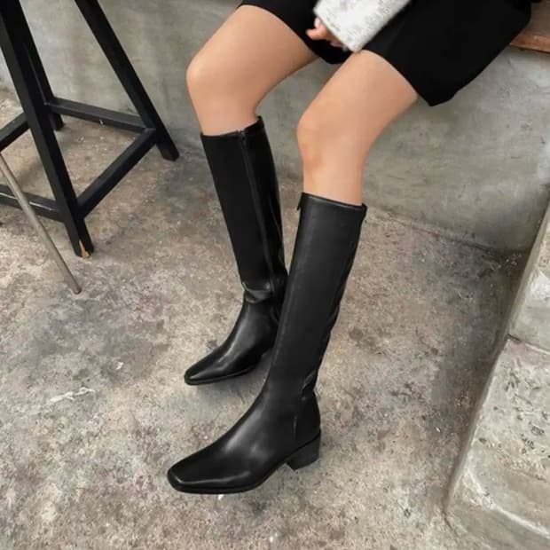 사뿐 브리아 스퀘어 롱부츠 230
