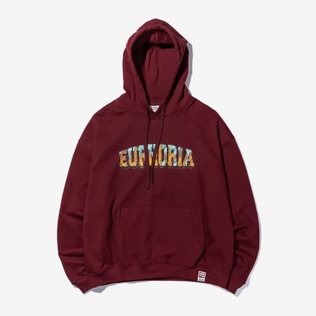 엑스트라오디너리 euphoria 버건디 후디