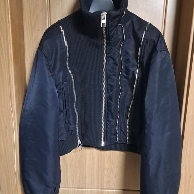 자라 크롭 패딩 S