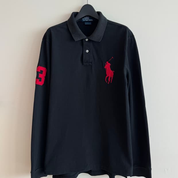 폴로 랄프로렌 빅포니  블랙 카라티 XL