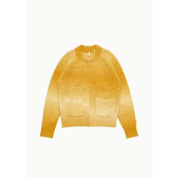 (M) sunflower 선플라워 옴브레 니트 가디건 집 옐로우