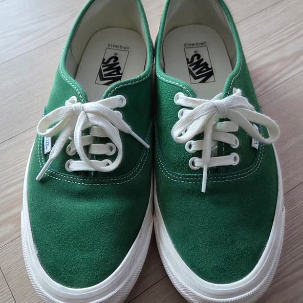 반스볼트 어센틱 스웨이드빈티지 그린280