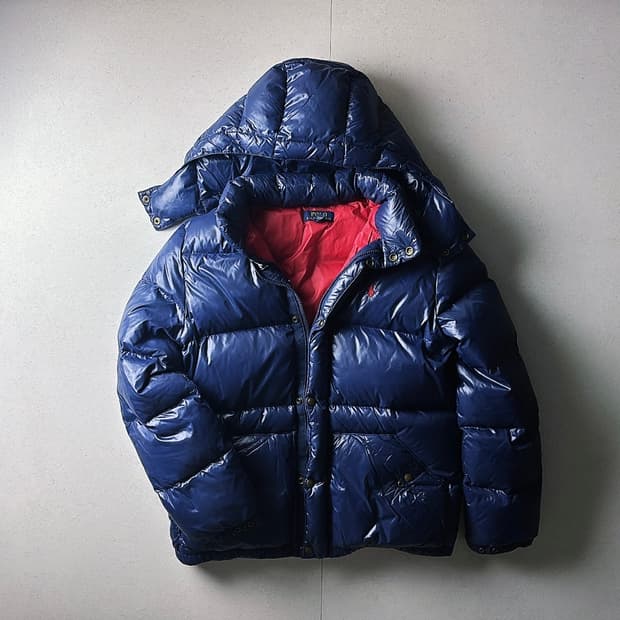 폴로 유광패딩