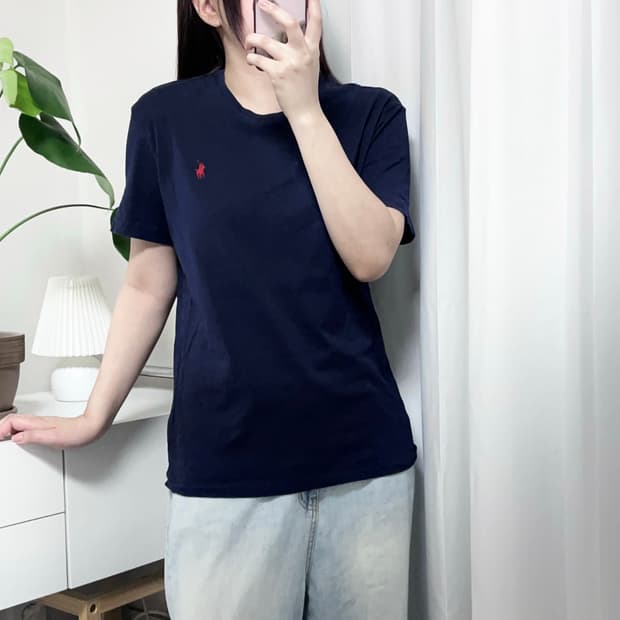 폴로 네이비 / 레드포니 반팔티 [ S ]