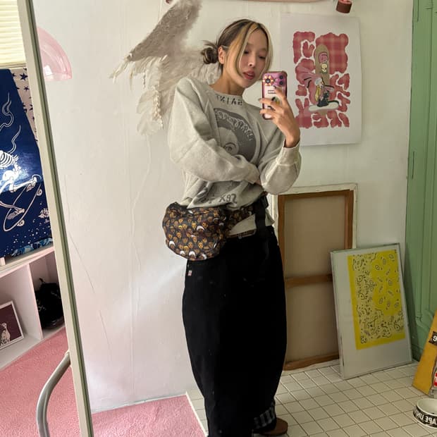 베이프x exile 콜라보 백