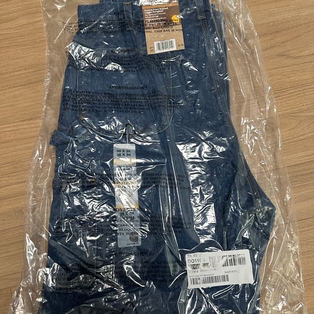 38x34 칼하트 더블니 B73 DST 다크스톤 카펜터 워크웨어 청바지