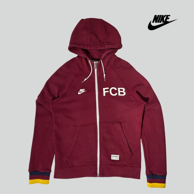 [M]나이키 바르셀로나 버건디 후드집업
