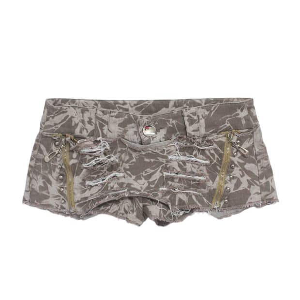 Summer Y2K shorts (Leaf&military)