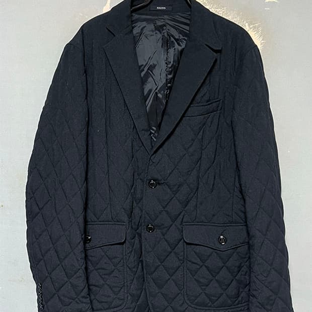 헤지스 남자 패딩 블레이저 퀼팅 겨울 웰론 무지 L 100