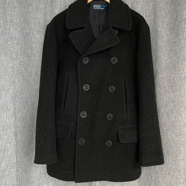 폴로 랄프 로렌 울 멜튼 피코트/#3440