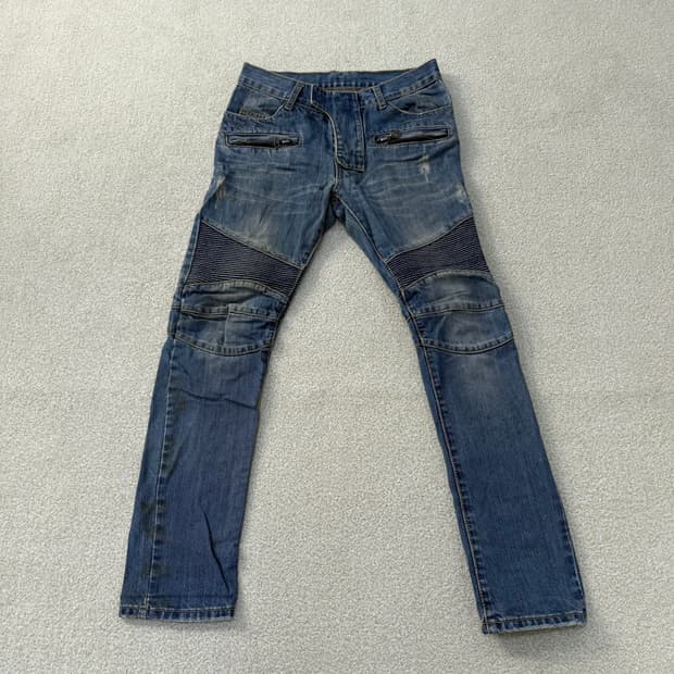 [48] 발망 워싱 바이커 데님팬츠 0108T1