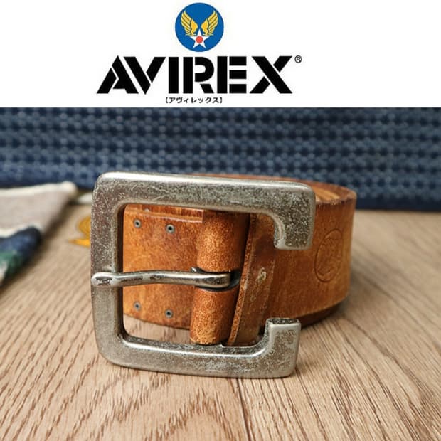 
90s avirex 아비렉스 빈티지 소가죽 벨트  

