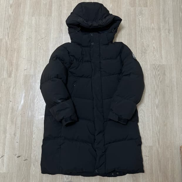 블랙야크 키즈 구스다운 후드 롱패딩 145 