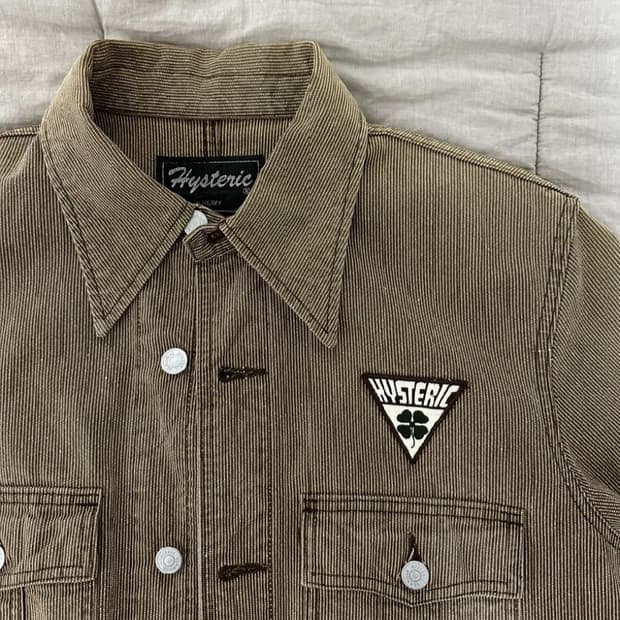 🚨급처🚨 히스테릭글래머 클로버 패치 워크자켓(F)