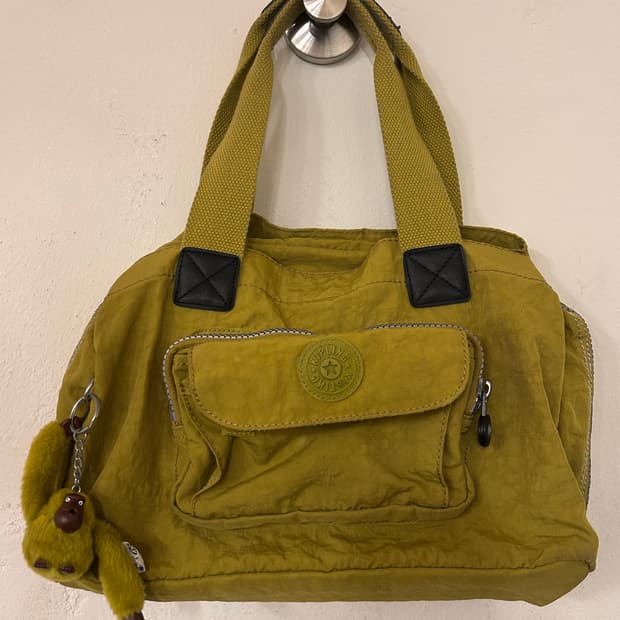키플링 숄더백 토트백 올리브색