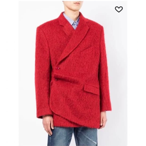 (48) 마틴 로즈 랩 트위스트 블레이저 코트 