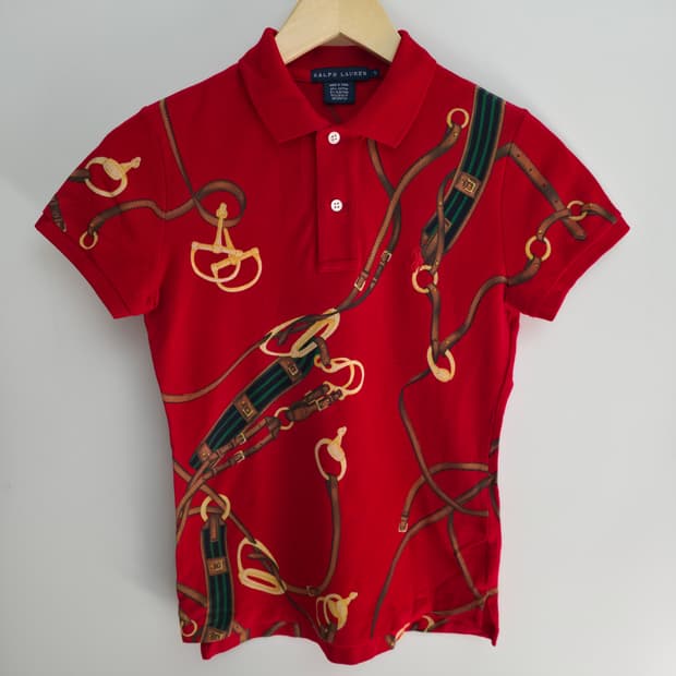 [S]폴로  랄프로렌 레드 카라티