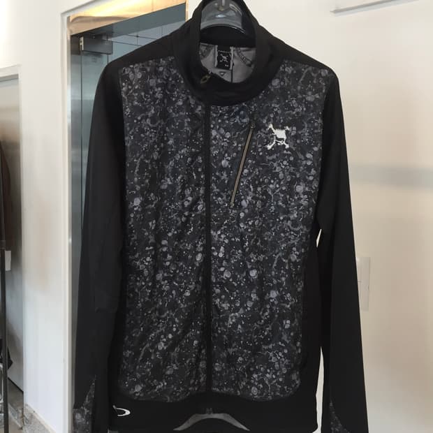 Oakley Black Printed Windbreaker Jacket