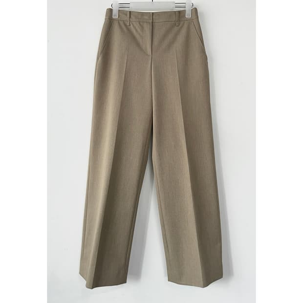 SJSJ 베이지 스트레이트 팬츠