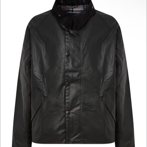 바버 트랜스포트 왁스자켓 블랙 38사이즈