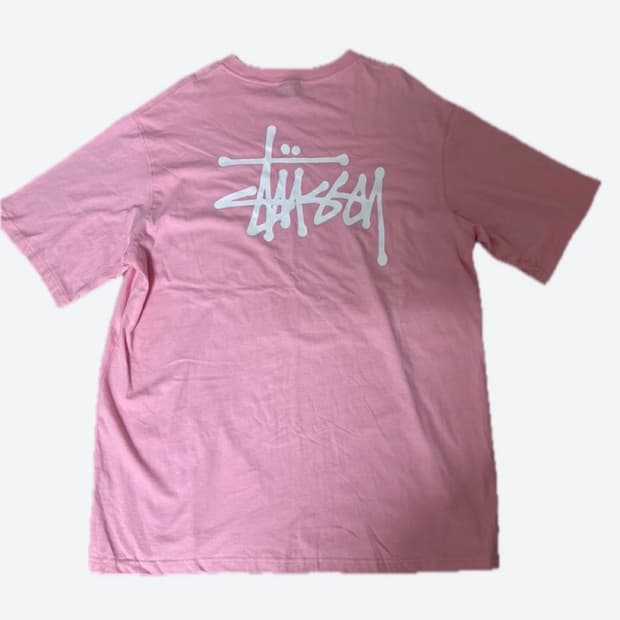 스투시 핑크반팔 