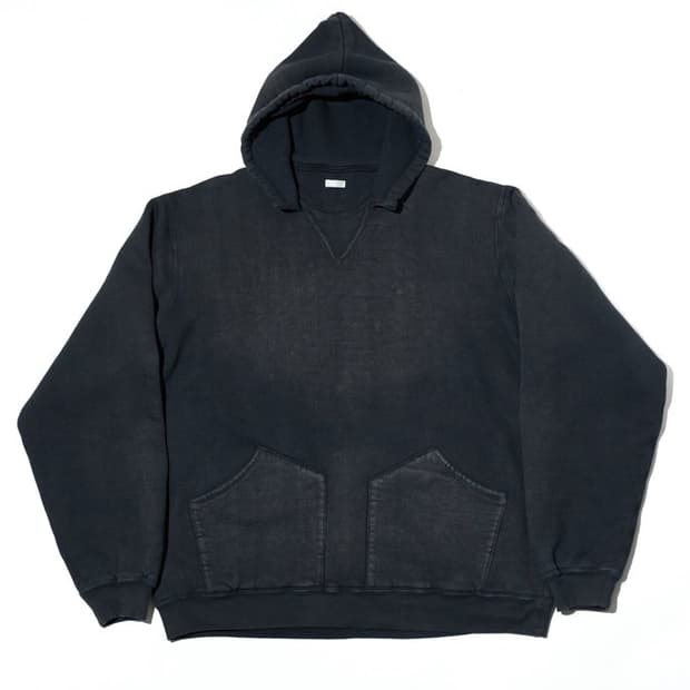 A.PRESSE 25AW 어태치드 후드 스웨트 파카 블랙 3