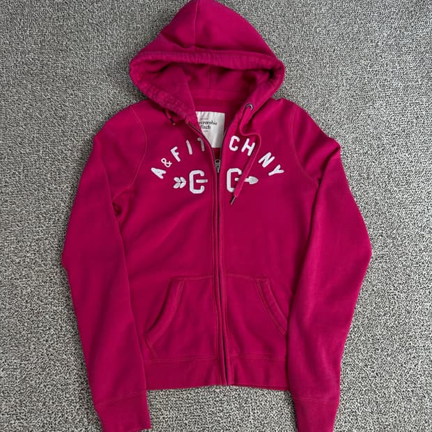 아베크롬비 핑크 후드집업