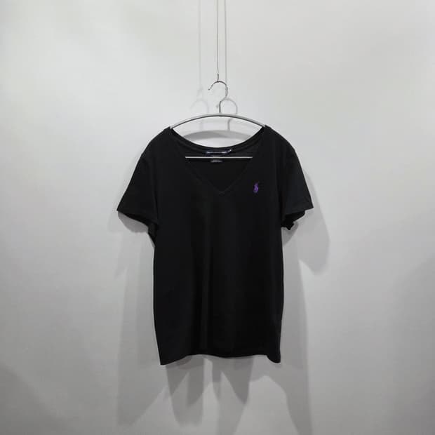 폴로랄프로렌 스포츠 우먼 브이넥 반팔티 L