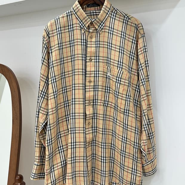 버버리 남성 체크 남방