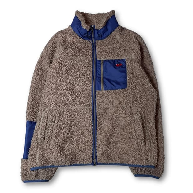 키르시 베이지 블루포켓 뽀글이 플리스 후드집업 1 