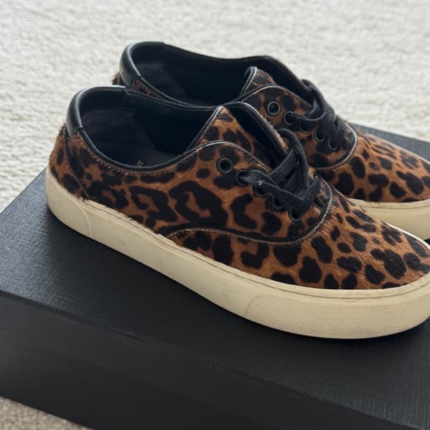 🖤 생로랑(Saint Laurent) 송치 레오파드 스니커즈