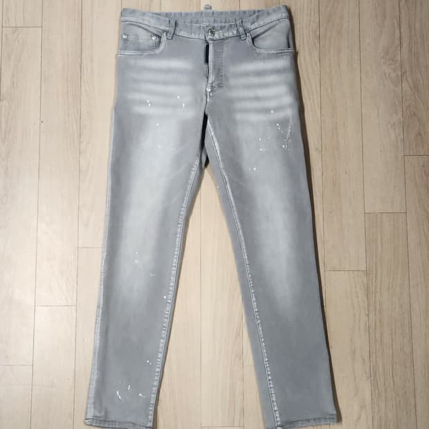 디스퀘어드2  데님 페인트진 46