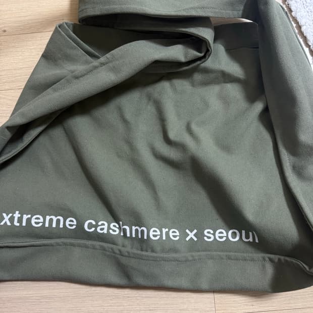 extreme cashmere 팝업 에코백