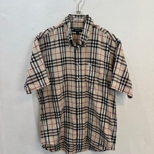 - Burberry London check pattern shirt