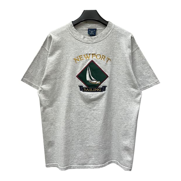 90s USA 빈티지 Oarsman 세일링 반팔티 XL급