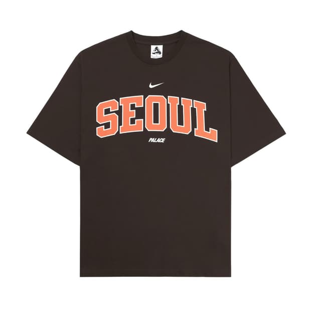 [L]팔라스 x 나이키 샵 티셔츠 홍대 브라운 - 25FW