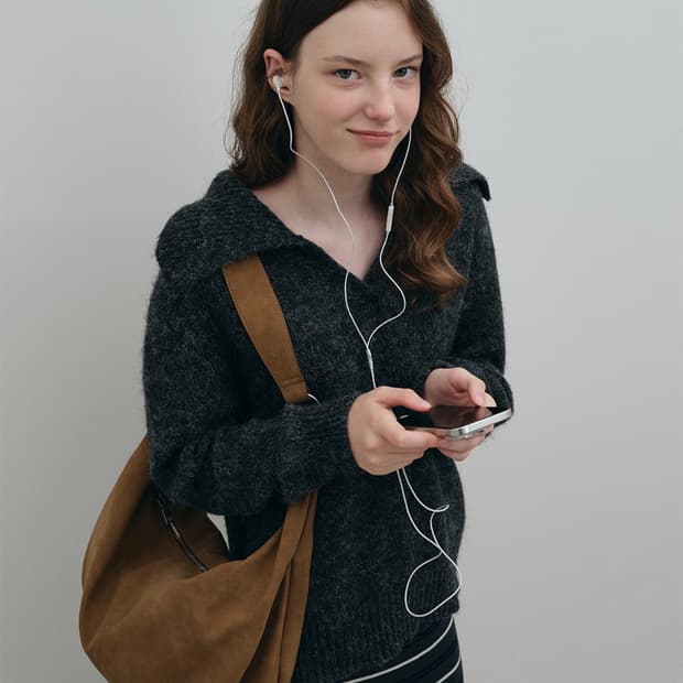 로에일 스웨이드 백