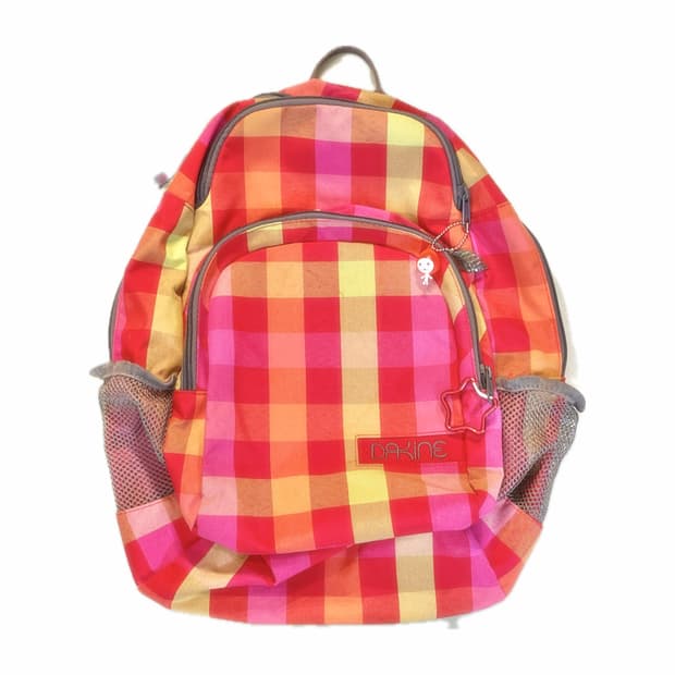 레드 체크무늬 dakine 백팩 🎒