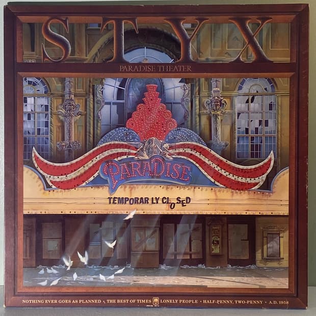 (중고LP-팝록) Styx -Paradise Theatre