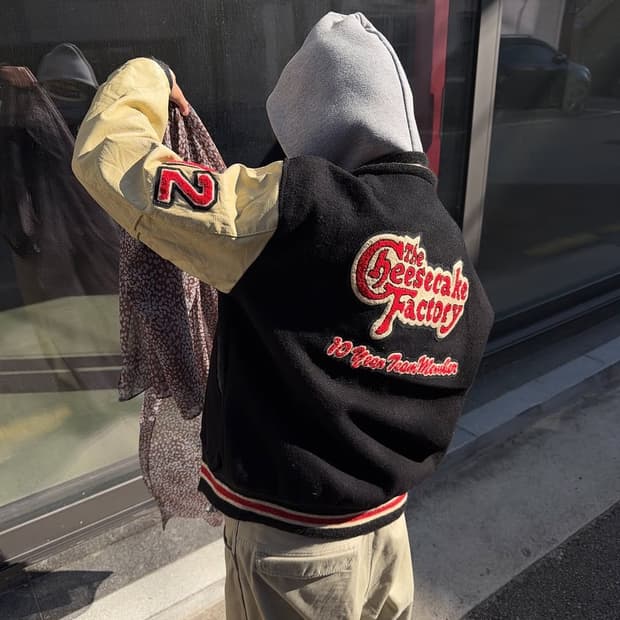 The cheesecake factory varsity jacket