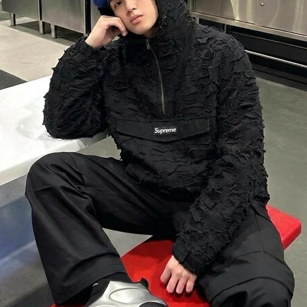 Supreme x Griffin 컷팅 길리 후드아노락 자켓