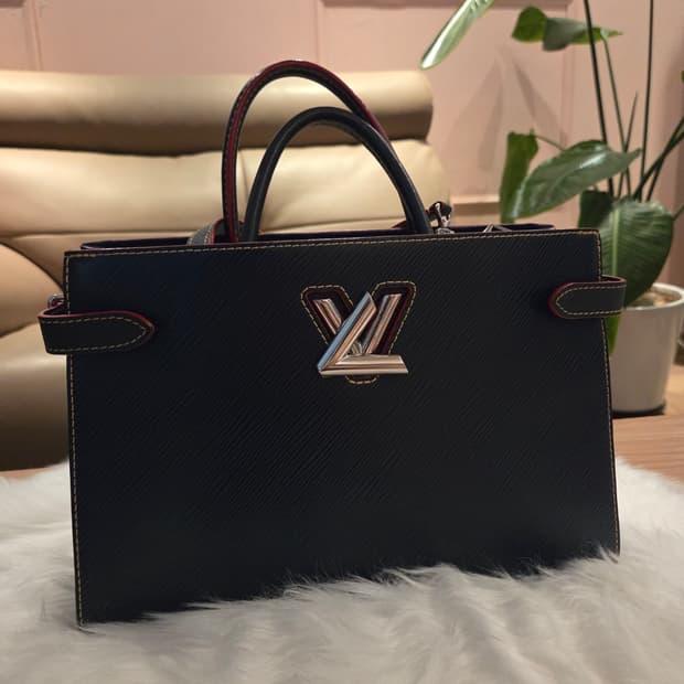 루이비통 네이비블루 에삐 토트 겸 숄더백