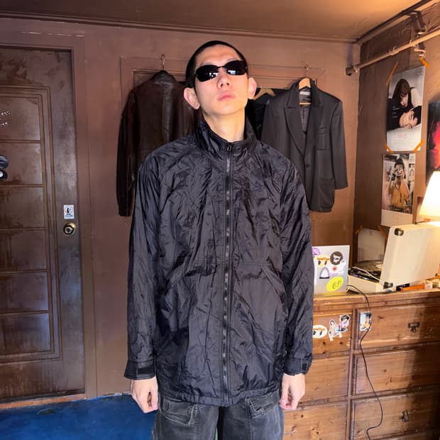 JAPANESE VINTAG WRINKLED ZIP UP JACKET