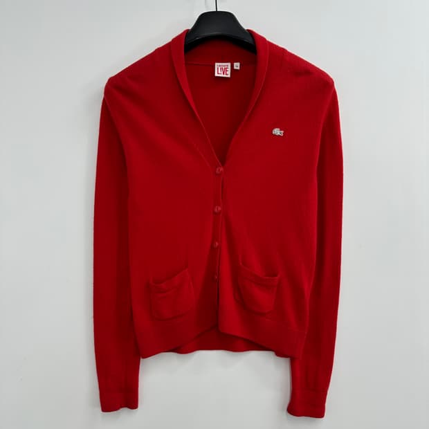 95 라코스테 여자 울 캐시미어 니트 가디건