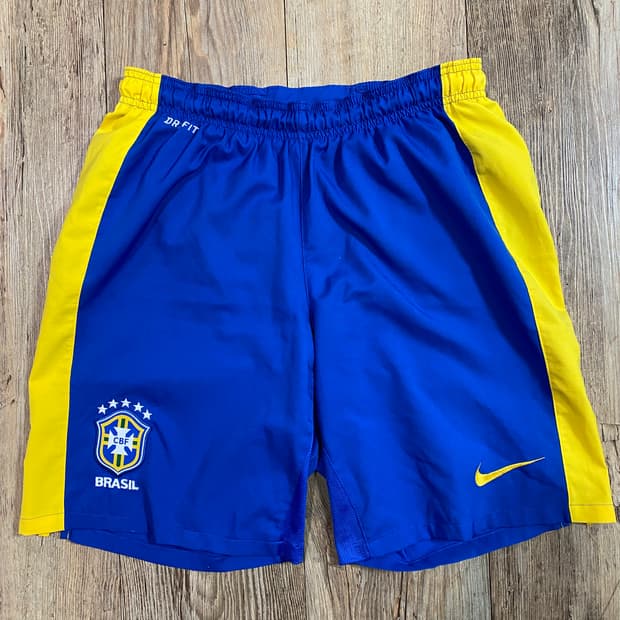 나이키 드라이핏 2012, 2013 브라질 홈 축구 반바지 쇼츠 M